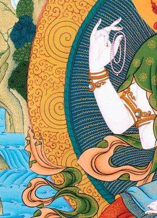 Avalokiteshvara Thangka | Tibetan Bodhisattva Art
