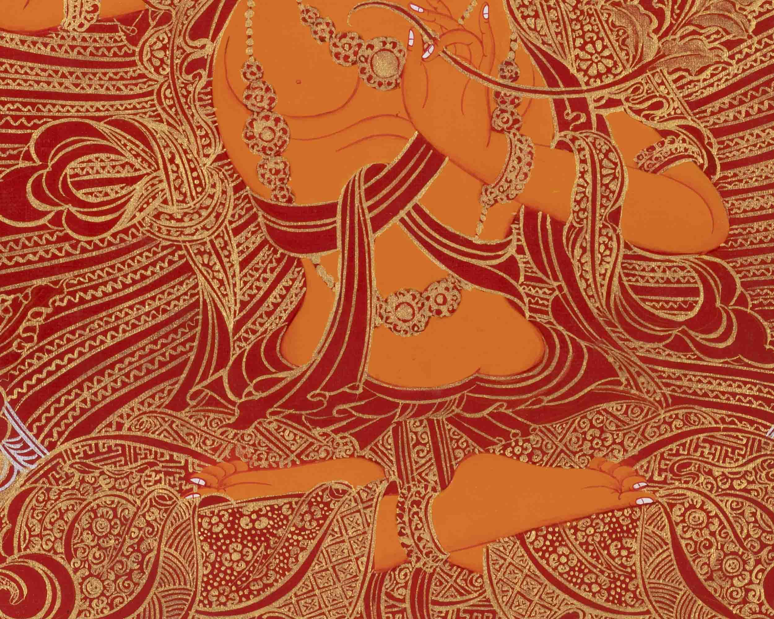 Bodhisattva Manjushree Thangka | Religious Art | Buddhist Gifts