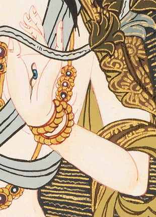 Buddhist White Tara |  Tibetan Female Thangka