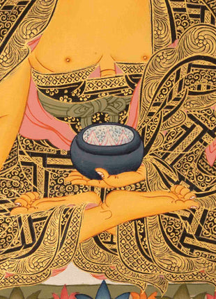 Buddha Shakyamuni Thangka | Buddha Seated in Meditation