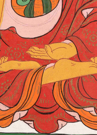Vintage Shakyamuni Buddha Thangka | Original Tibetan Buddhist Art