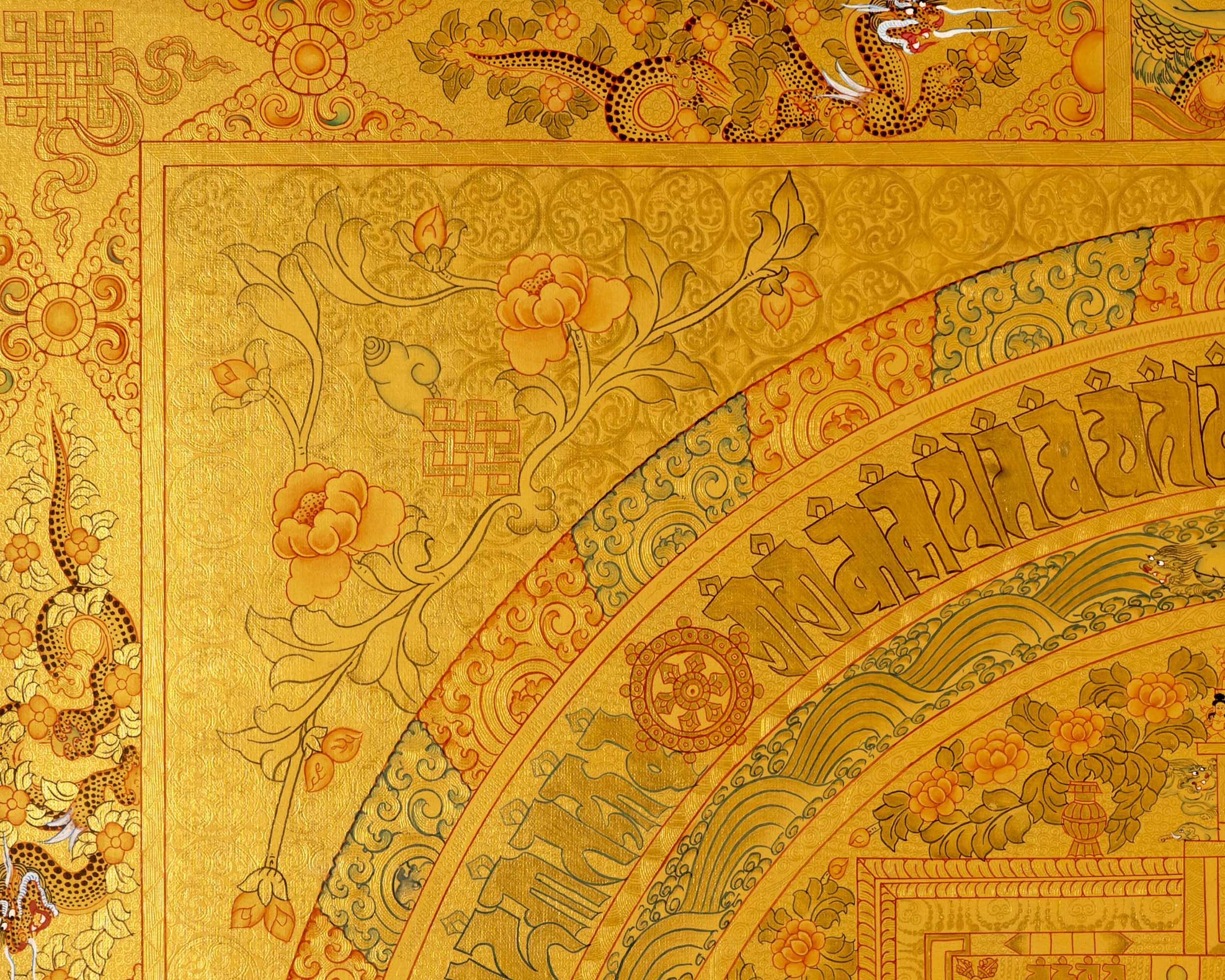 Kalachara Mandala Thanka | Buddhist Decorative Art