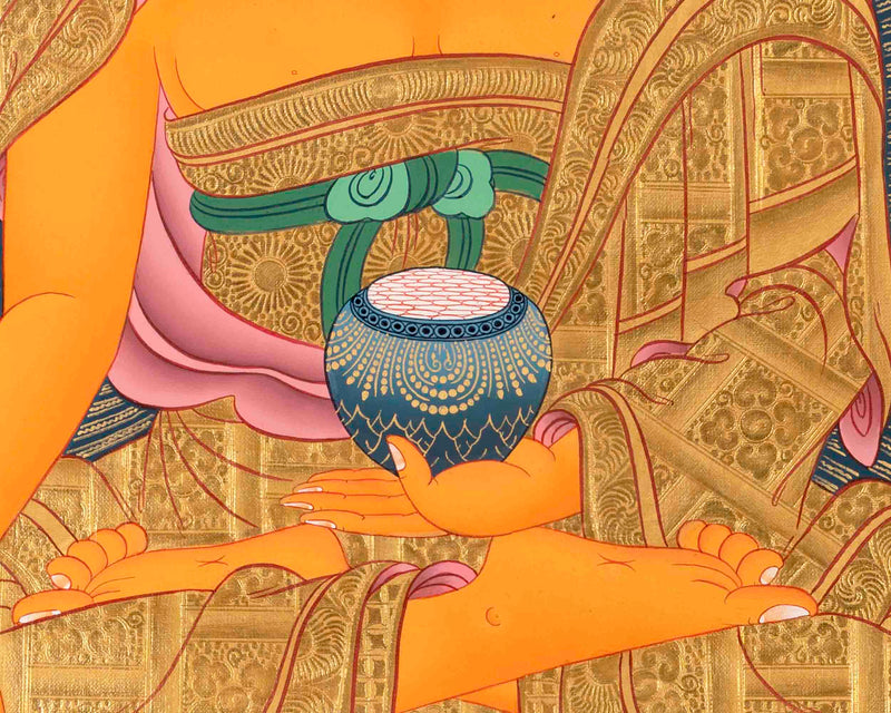 Religious Shakyamuni Buddha Thangka  | Buddhist Art | Wall Decors