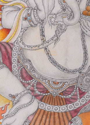 Jai Ganesh Aarti Print As Spiritual Room Decor  | Deity Of Remover Of The Obstacles