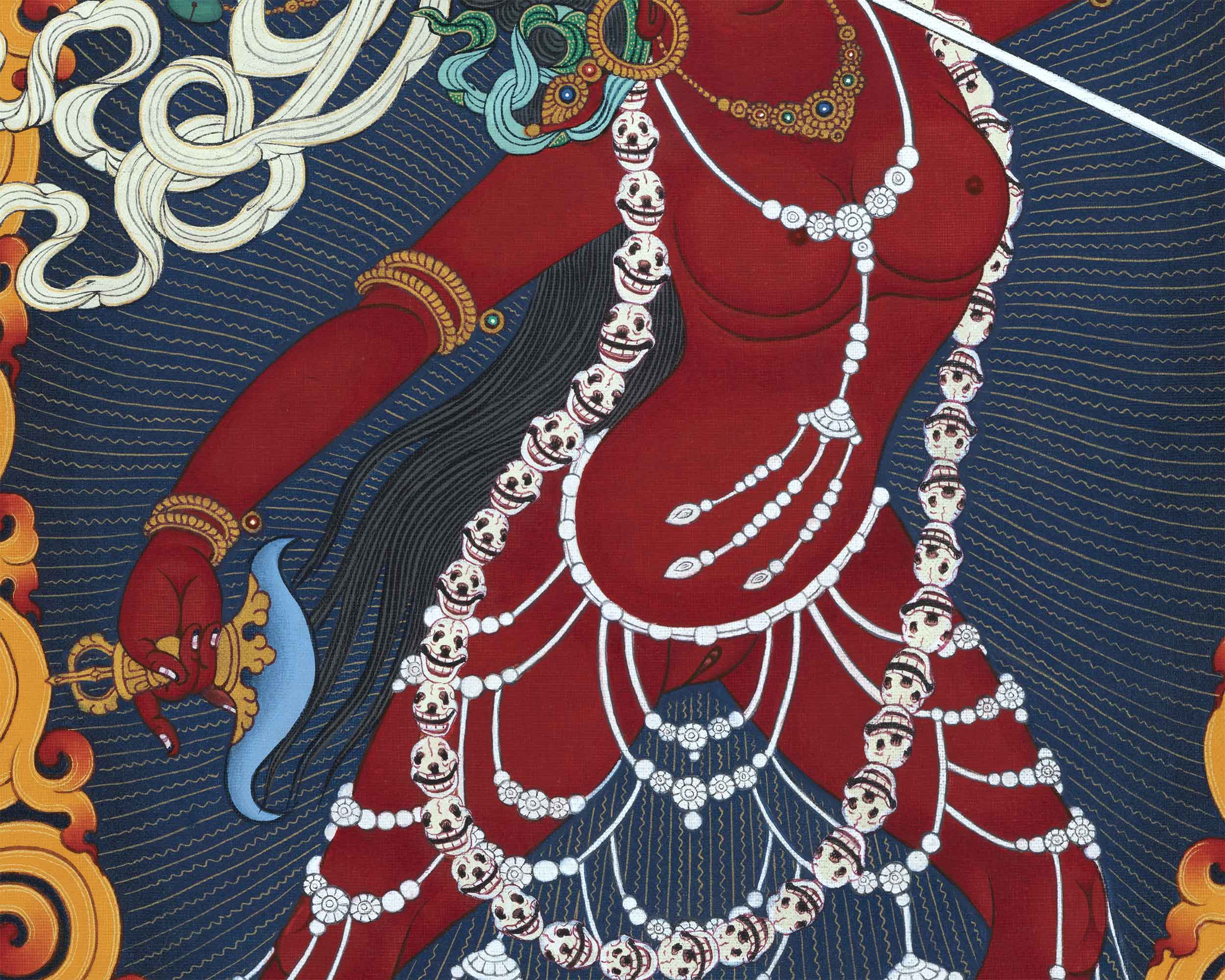 Dakini Vajrayogini Thangka Print | Dancing Dakini | Arts and Collectible