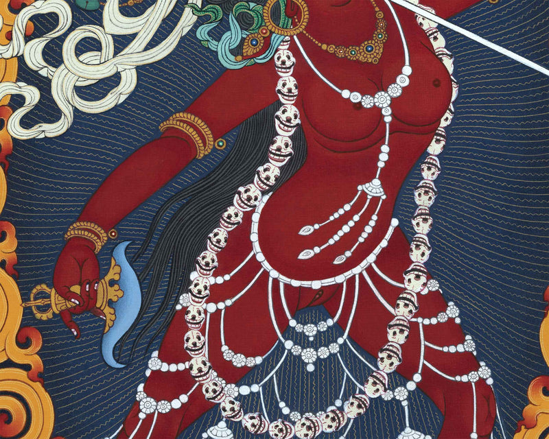 Dakini Vajrayogini Thangka Print | Dancing Dakini | Arts and Collectible