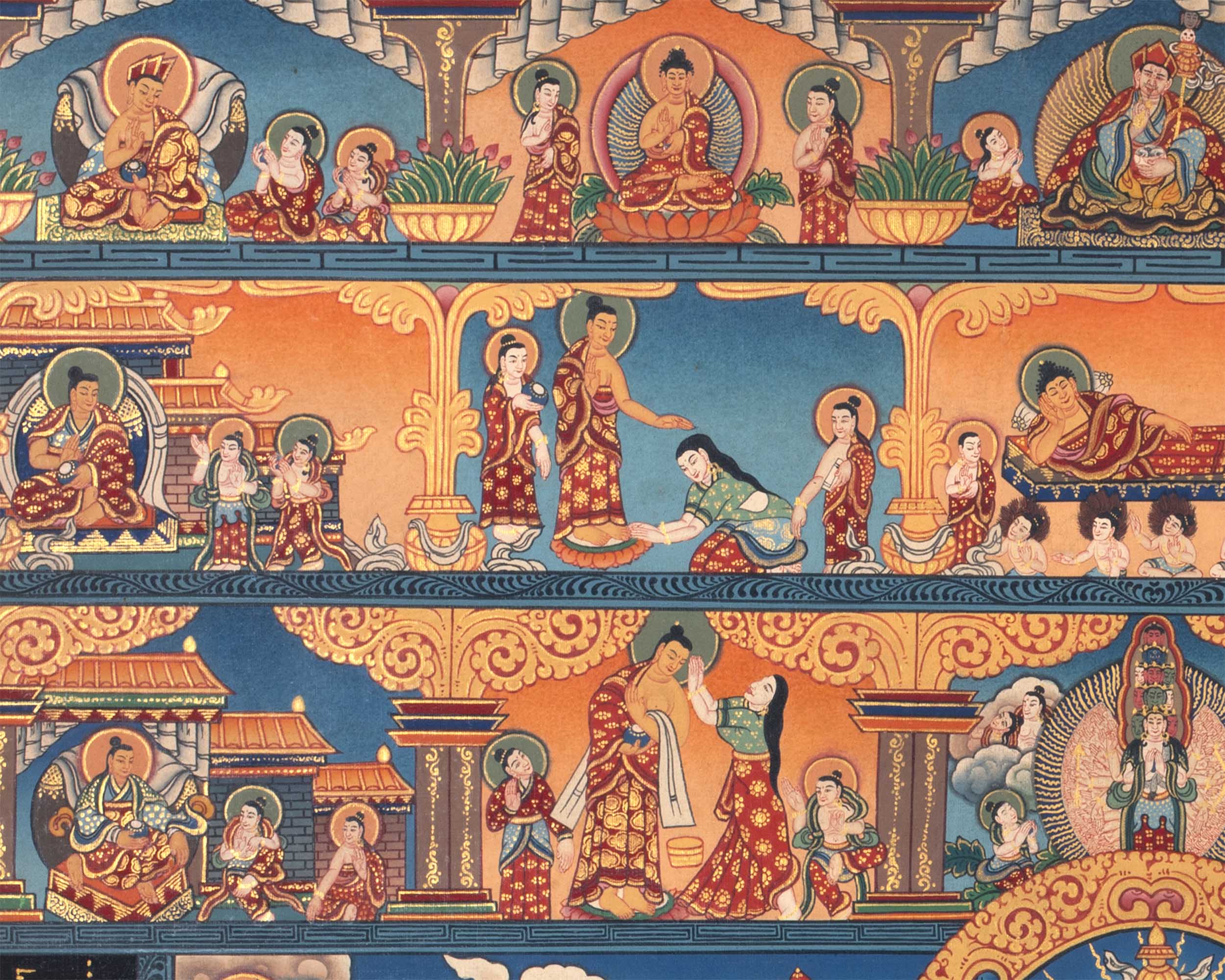 Buddhist Stupa Thangka | Buddhist Painting