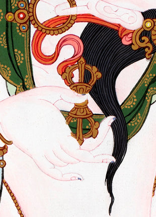 Vajrasattva And Consort | Yab Yum Thangka | Buddhist Deity