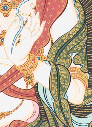White Tara Thangka Painting | Religious Art | Wall Decors