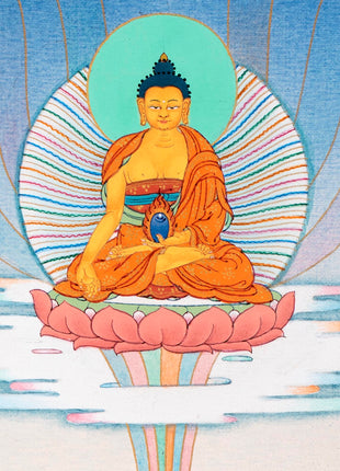 Namtoshe Thangka | Jambala Vasundhara | Tibetan Buddhist Wealth Deities