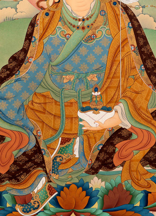 Guru Rinpoche Thangka | Tibetan Buddhist Art | High-quality Giclee Print