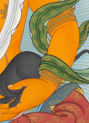 Traditional Wealth Deity Dzambala Thangka
