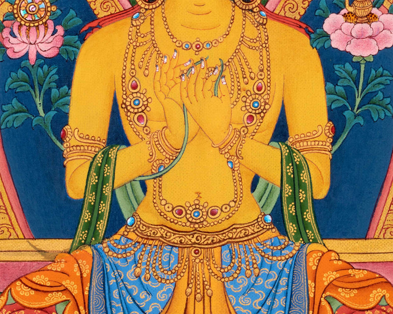 Maitreya Future Buddha Thangka | Tibetan Buddhist Painting | Himalayan Art