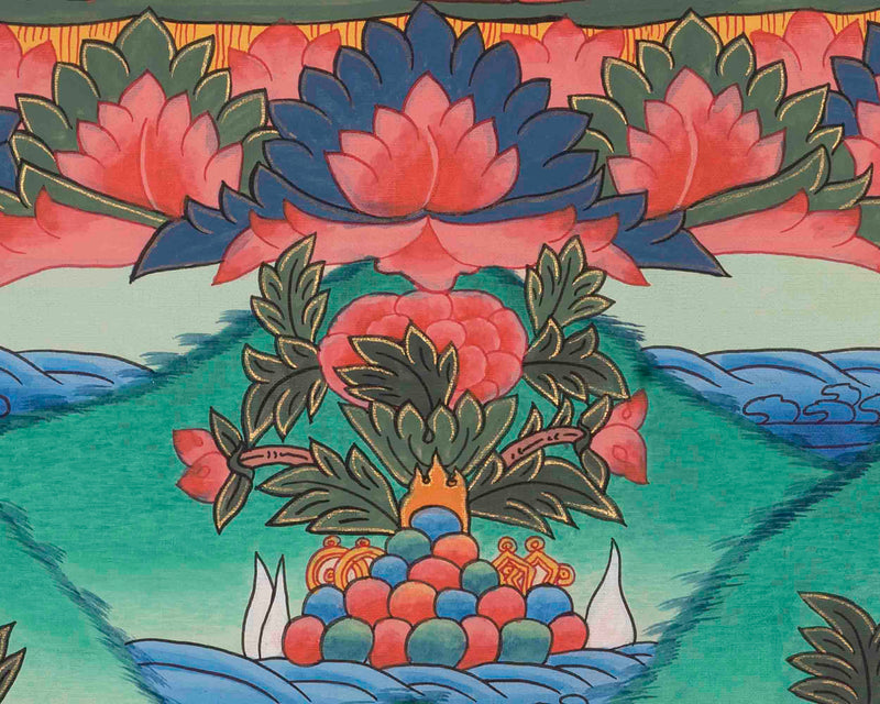 Bhaisajyaguru Thangka | Medicine Buddha | Religious Wall Decors