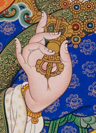 High-Quality Thangka Print To Practice Mantra Of Guru Rinpoche | Padmasambhava Tibetan Poster For Meditation