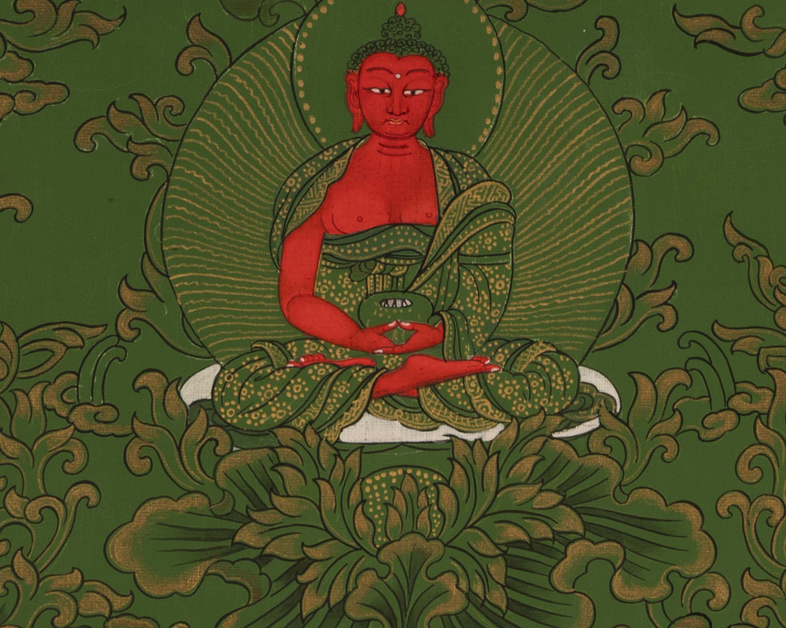 Chengrezig Thangka | Bodhisattva Avalokiteshvara | Wall Decoration Artifacts