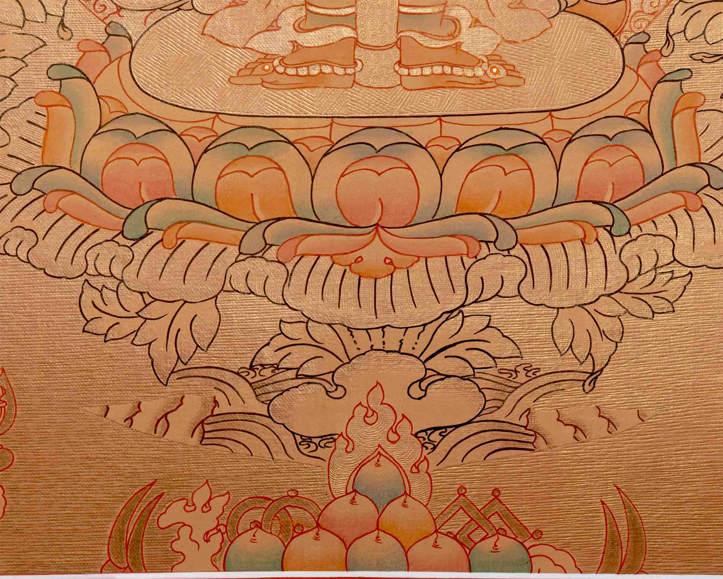 1000 Armed Avalokiteshvara Thangka Art | Tibetan Buddhist Painting