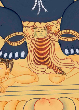 Vajrapanjarnath Thangka | Arya Wrathful Bodhisattva | Buddhist Wall Decors