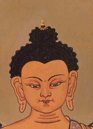 Shakyamuni Buddha Thangka | Religious Artwork | Wall Decors