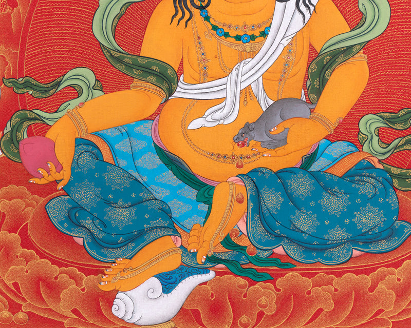 Dzambala Thangka | Buddhist Thangka Painting