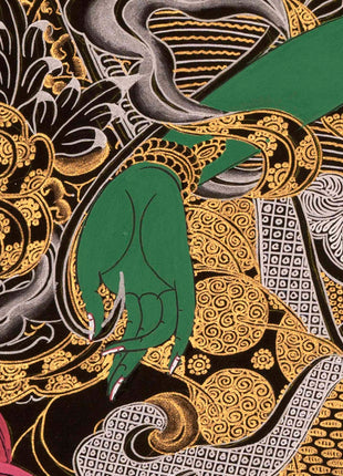 Female Green Tara | Handpainted Thangka