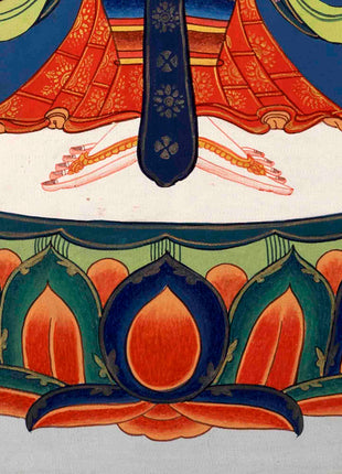 Avalokiteshvara Chenresig Thangka | Tibetan Traditional Painting | Wall Hanging Decors