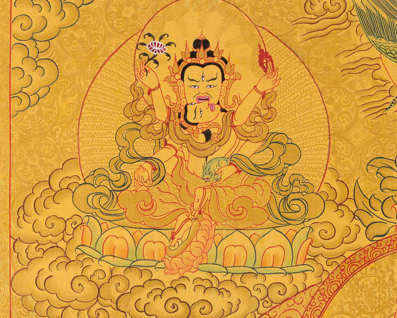 Dzambala Thangka Print | Wall Decoration