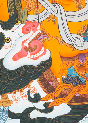 Namtose Thangka | Wealth Deity | Religious Wall Decors