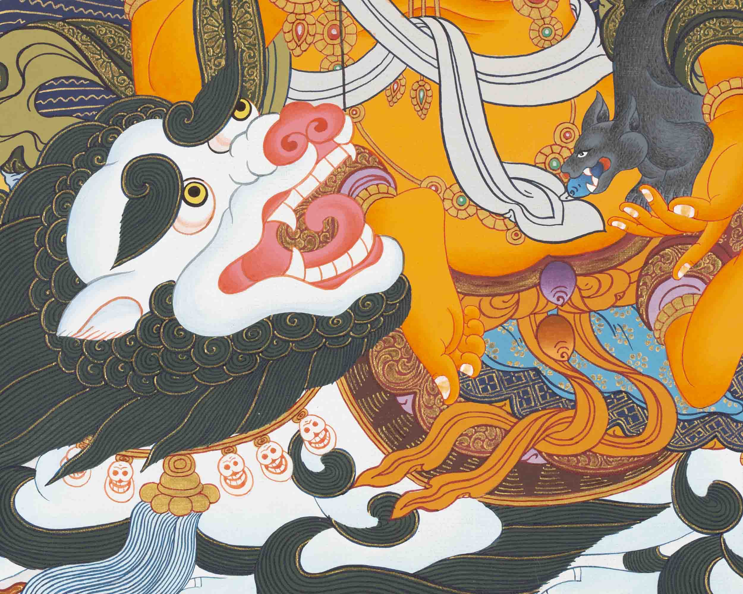 Namtose Thangka | Wealth Deity | Religious Wall Decors