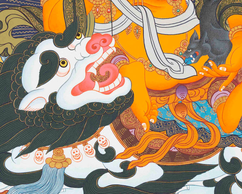 Namtose Thangka | Wealth Deity | Religious Wall Decors