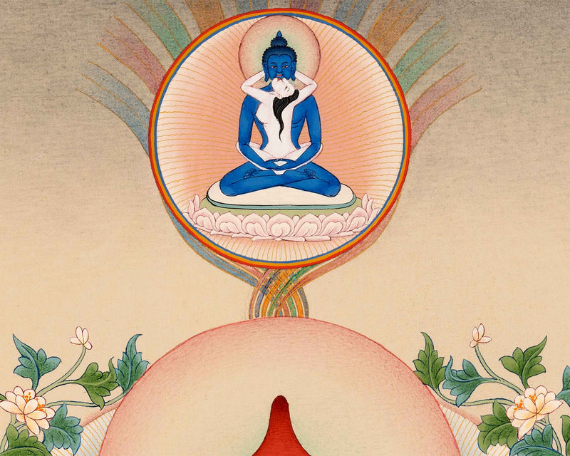 Guru Longchenpa Thangka Print | Tibetan Buddhist Master Digital Print