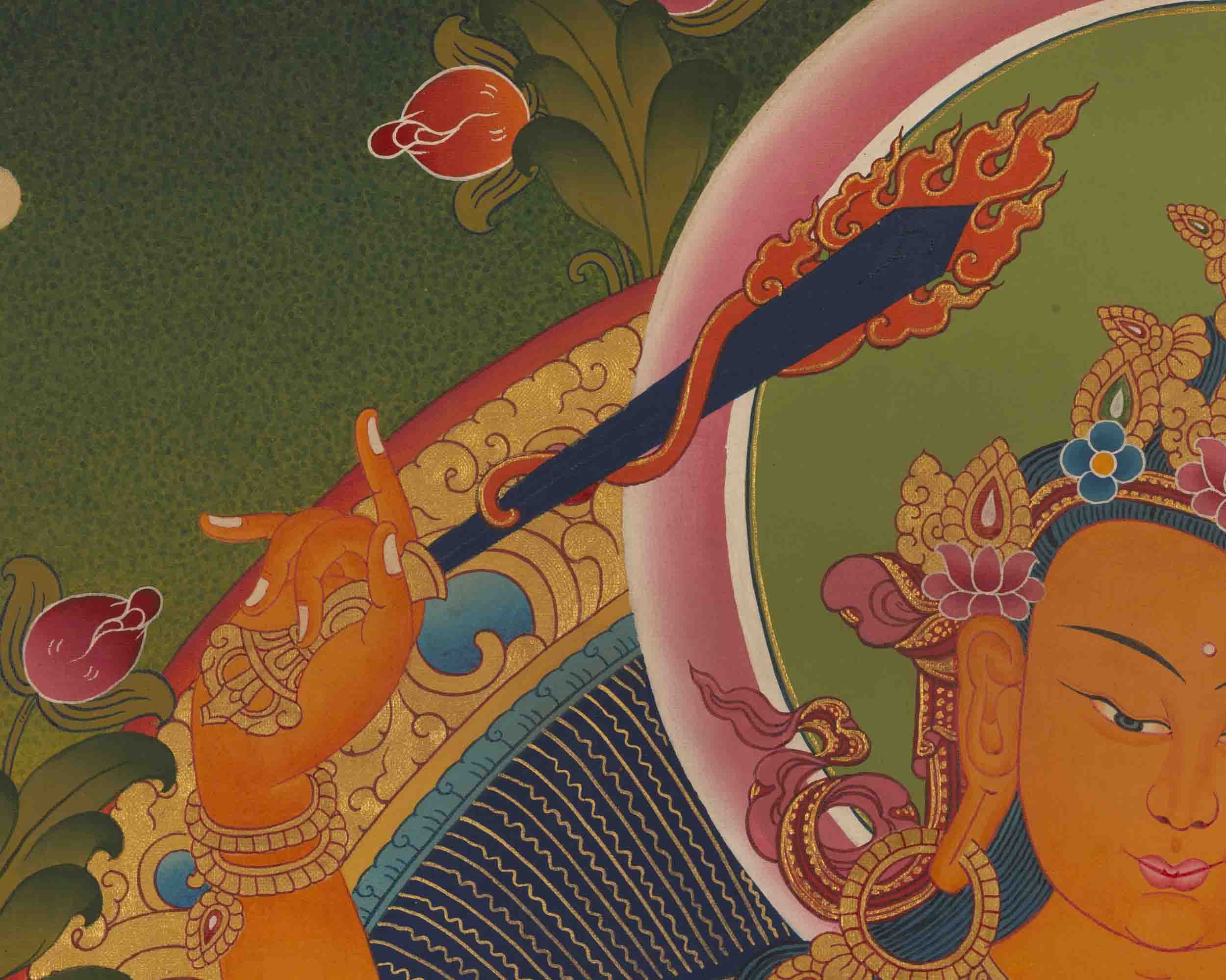 Manjushree Thangka | Bodhisattva Of Wisdom | Wall Decors
