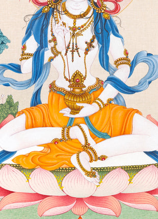Mandarva Thangka Dakini Digital Print | Dakini Deity | Himalayan wall decor