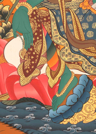 Quality Green Tara Thangka | Handpainted Buddhist Art | Wall Decors