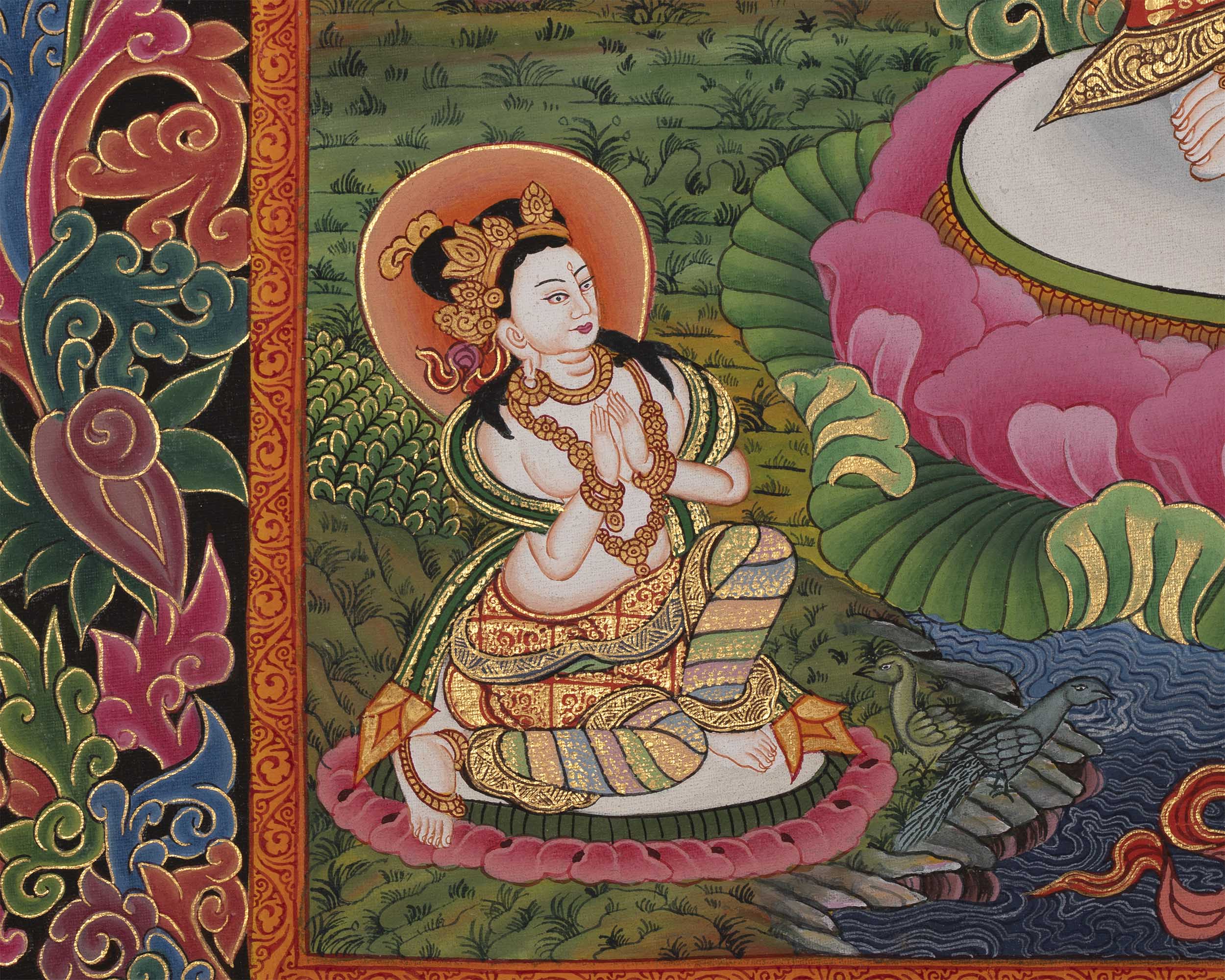 Padmapani Lokeshvara Print | Quality Thangka Painting
