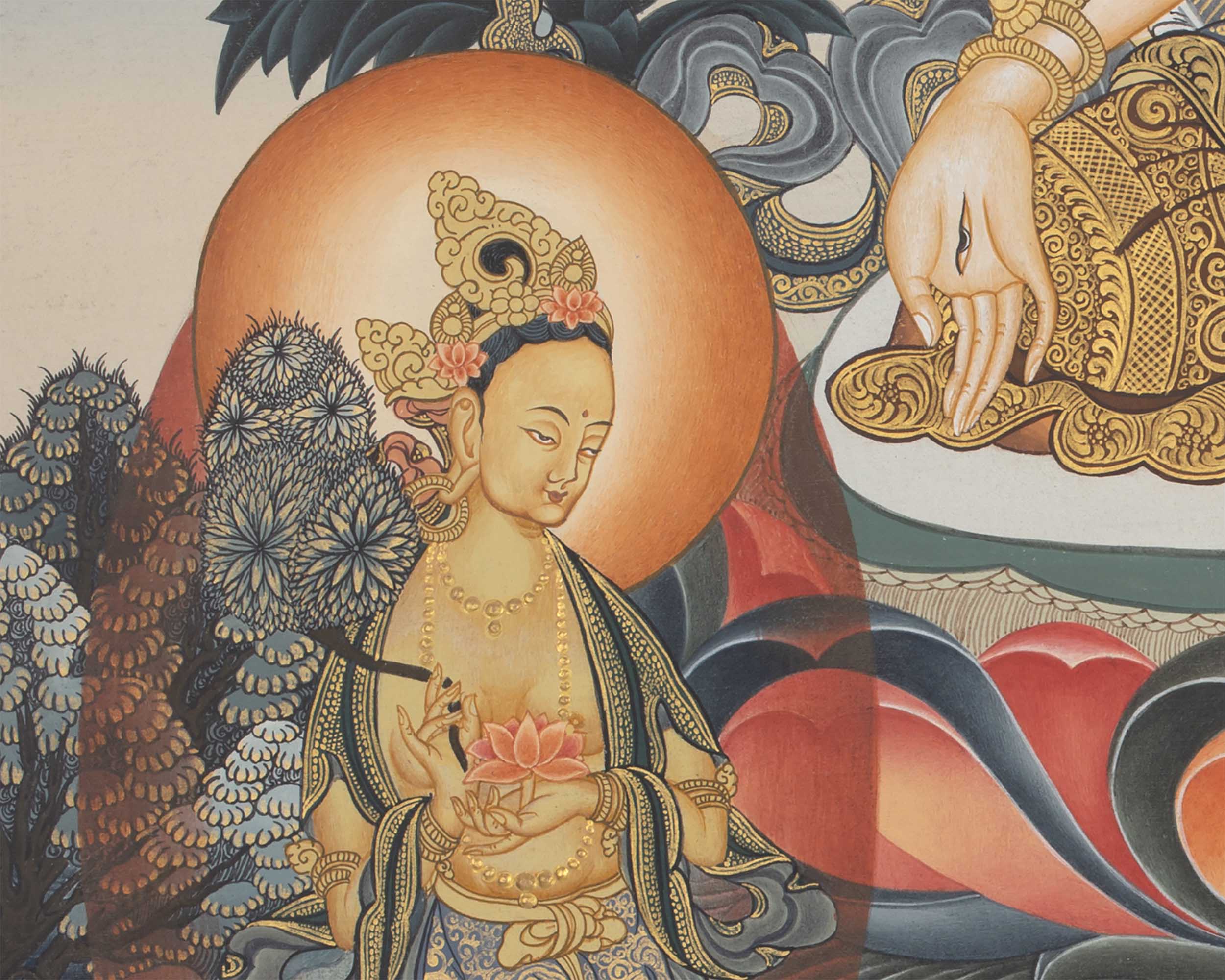 White Tara Thanka | Female Bodhisattva Thangka