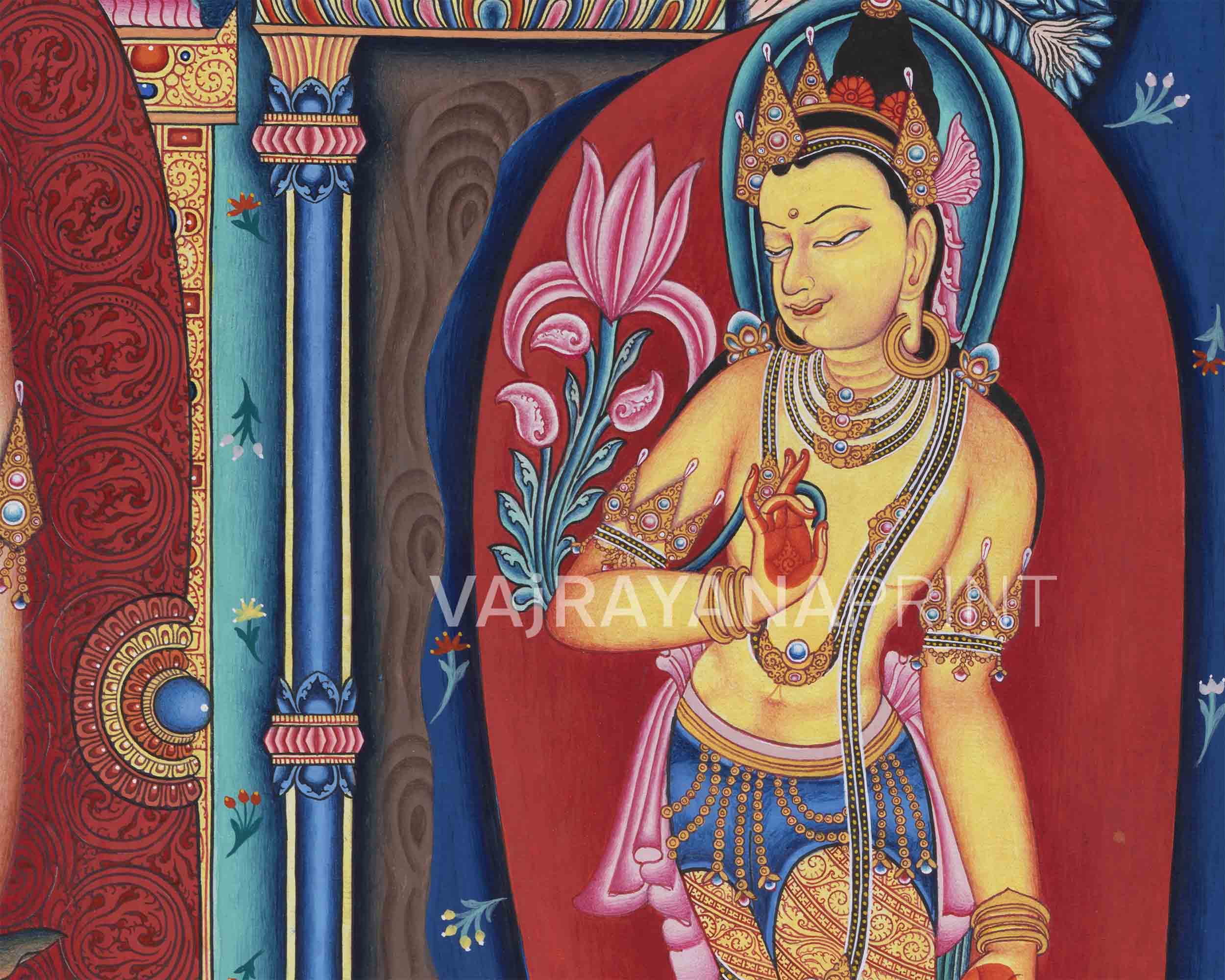 High-Quality Print Of Buddha Vairocana | Transcendent Buddha Of Vajrayana Buddhism