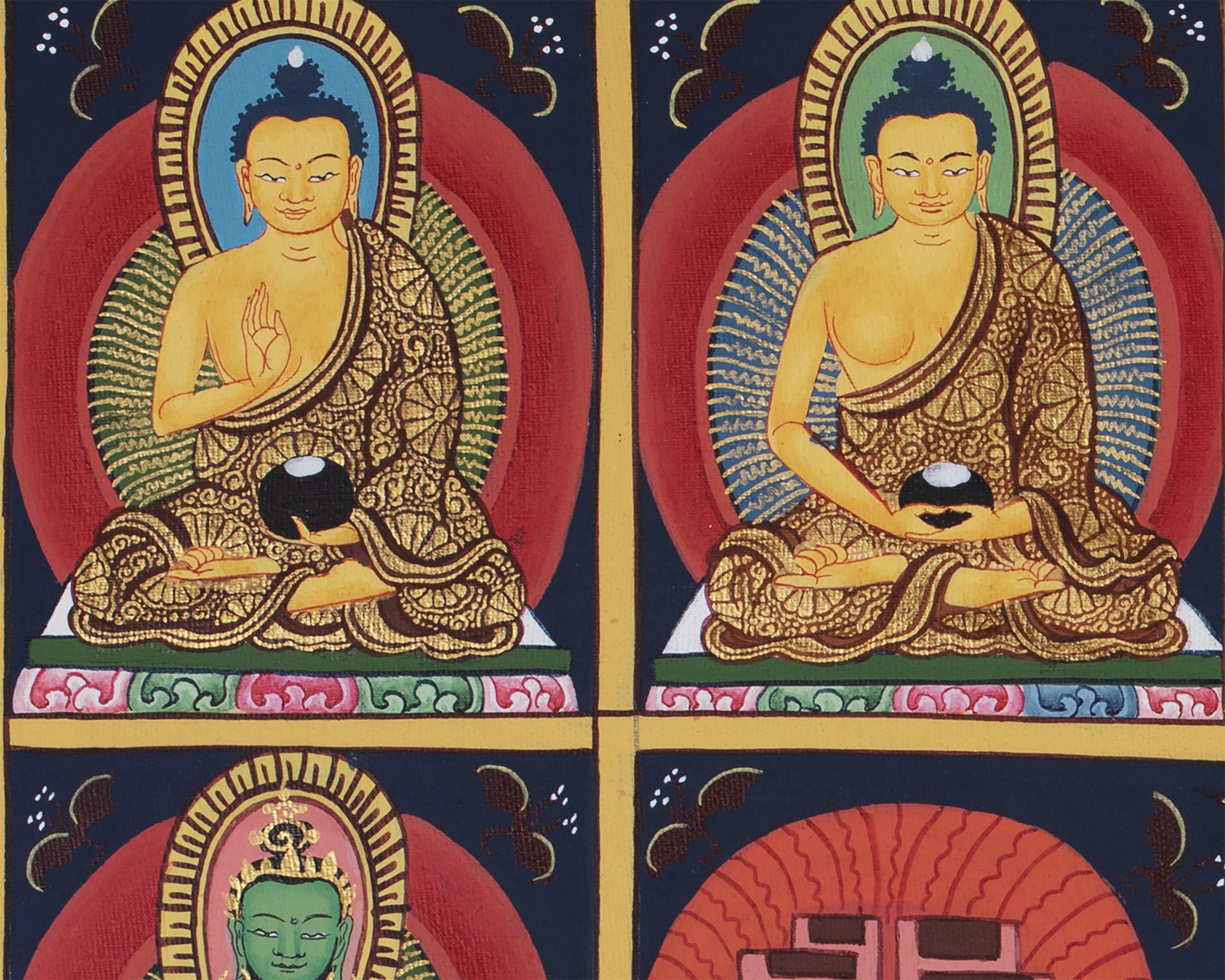 Shakyamuni Buddha Kadampa Art | Buddhist Thangka Painting