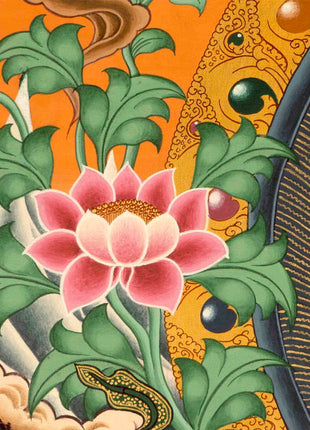 White Rara Painting Thangka | Tibetan Bodhisattva Art