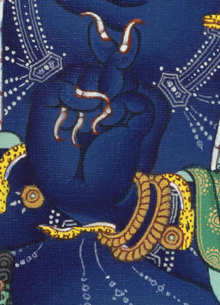 Vajrapani Buddha Thangka Print For Mindfulness | Giclee Print As Living Room Decor