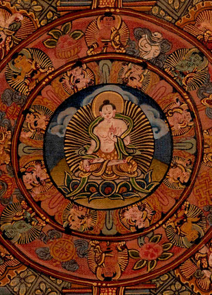 White Tara Mandala | Traditional Tibetan Thangka | Religious Wall Decors