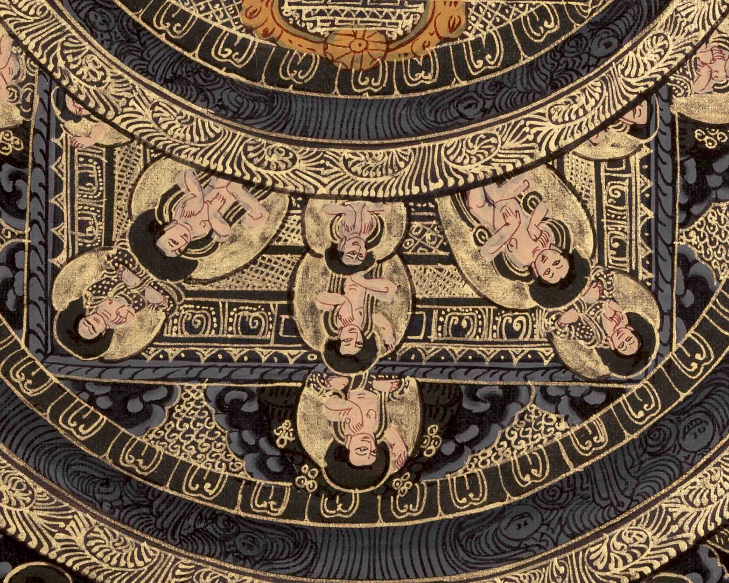 Three Mandala Thangka | Buddha and Female Bodhisattvas