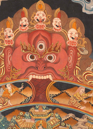 Wheel Of Life Thangka | Hand-Painted Tibetan Buddhist Thangka