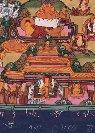 Life Story Of Buddha | Vintage Thangka Art | Wall Decors