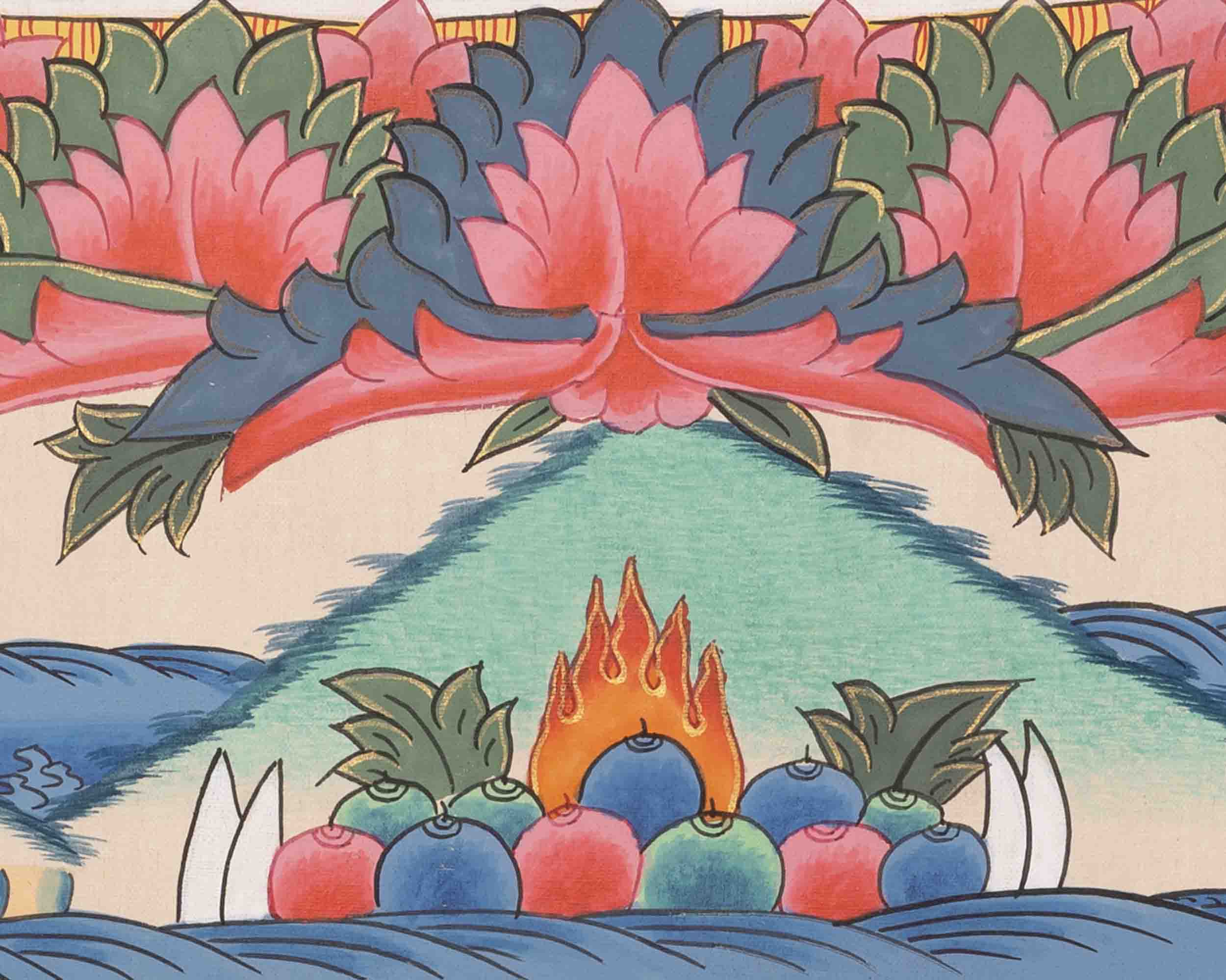 Shakyamuni Buddha Thangka | Traditional Painting | Wall Decors