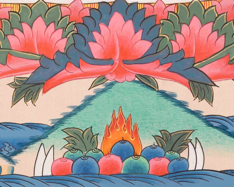 Shakyamuni Buddha Thangka | Traditional Painting | Wall Decors