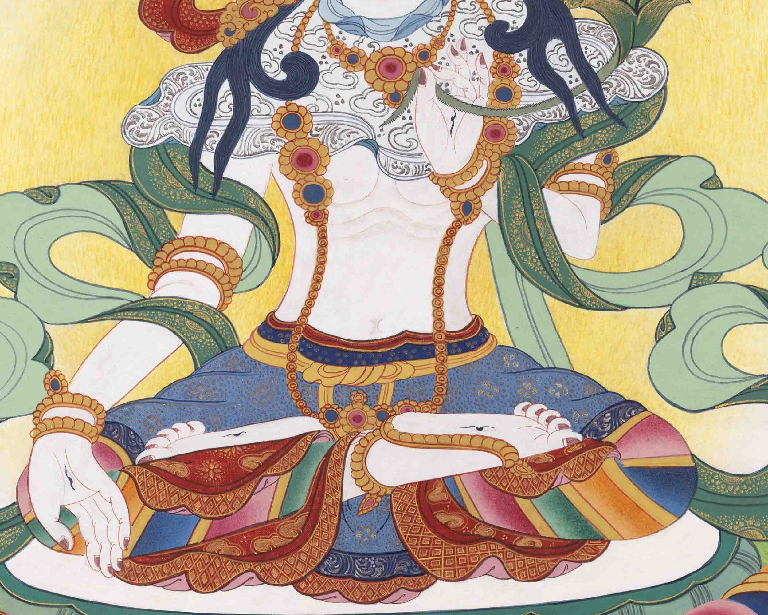White Tara Thangka | Buddhist Religious Paintings