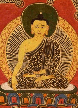 Buddha Shakyamuni Mandala | Traditional Tibetan Thangka | Wall Decors