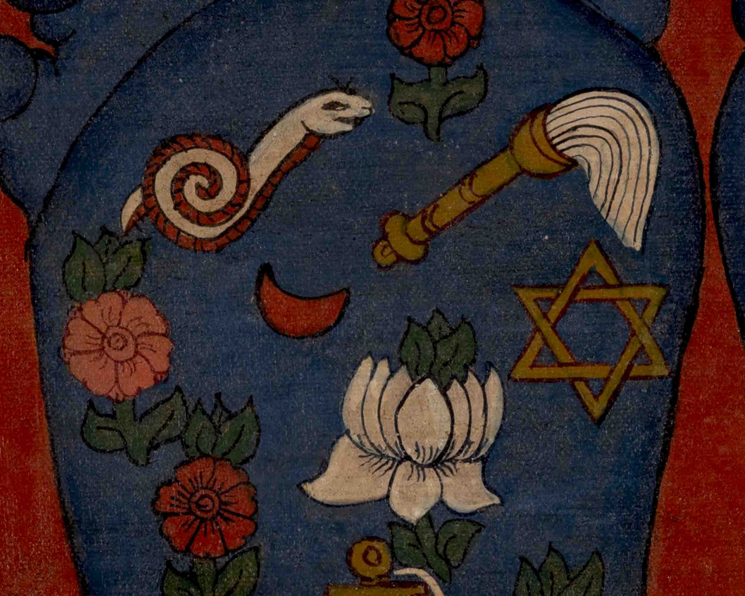 Buddha's Feet Laden Thangka | Traditional Artwork | Wall Decors