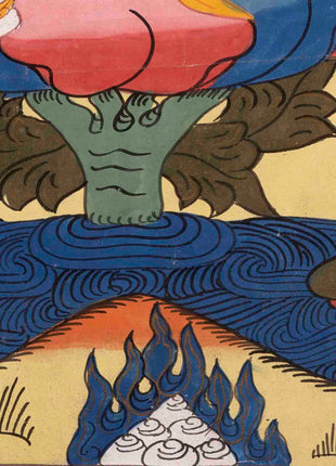 Basundhara Devi Thangka | Traditional Thangka Painting | Wall Decors